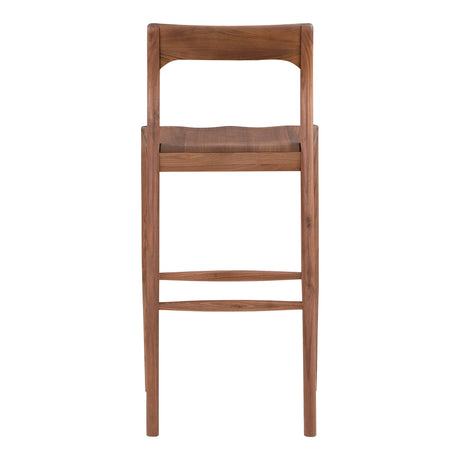 Owing Walnut Brown Barstool by MOES at Eve Furniture