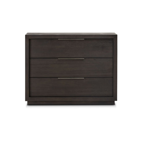 Oxford 3 Drawer Nightstand in Basalt Grey by Modus Furniture at Eve Furniture