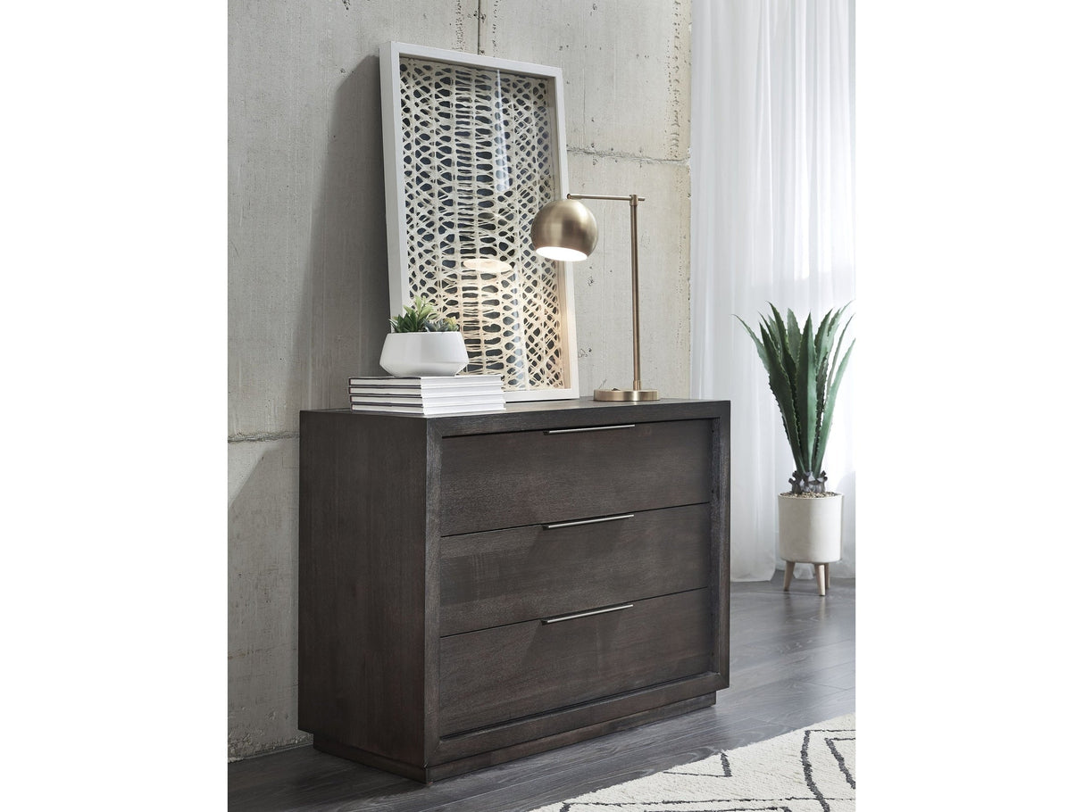 Oxford 3 Drawer Nightstand in Basalt Grey by Modus Furniture at Eve Furniture