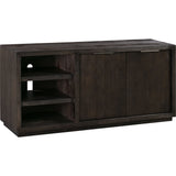 Oxford 64 inch Two Drawer Two Shelf Media Console in Basalt Grey by Modus Furniture at Eve Furniture