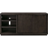 Oxford 64 inch Two Drawer Two Shelf Media Console in Basalt Grey by Modus Furniture at Eve Furniture