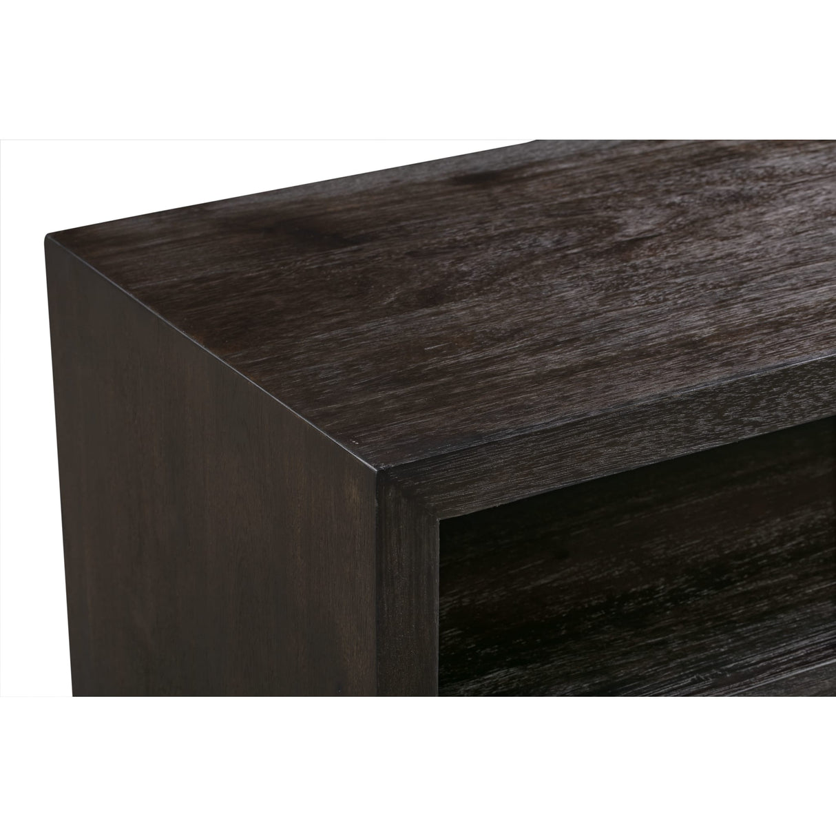 Oxford 64 inch Two Drawer Two Shelf Media Console in Basalt Grey by Modus Furniture at Eve Furniture
