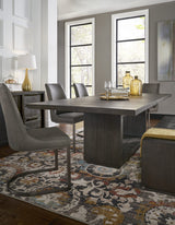 Oxford Basalt Grey Rectangular Dining Table by Modus Furniture at Eve Furniture
