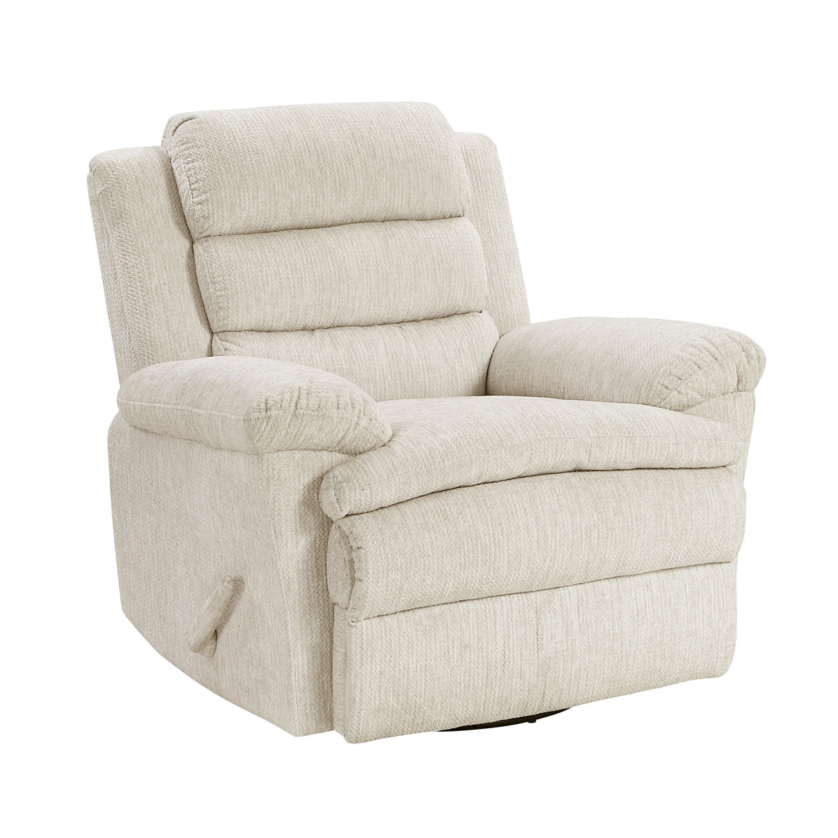 Oxford Beige Swivel Glider Reclining Chair
