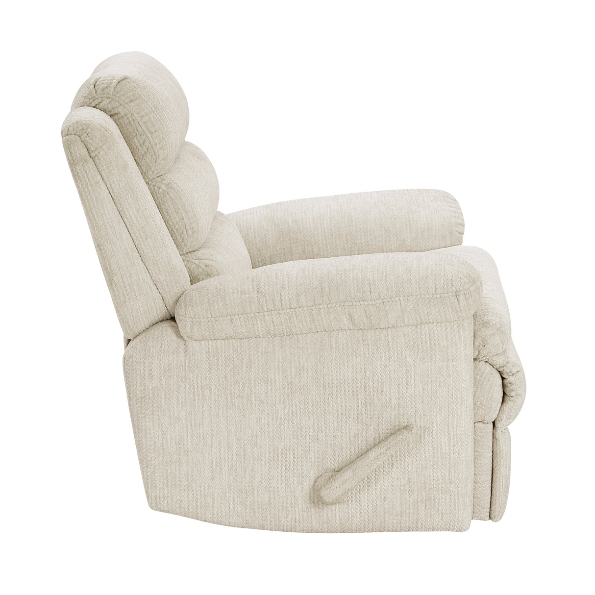 Oxford Beige Swivel Glider Reclining Chair