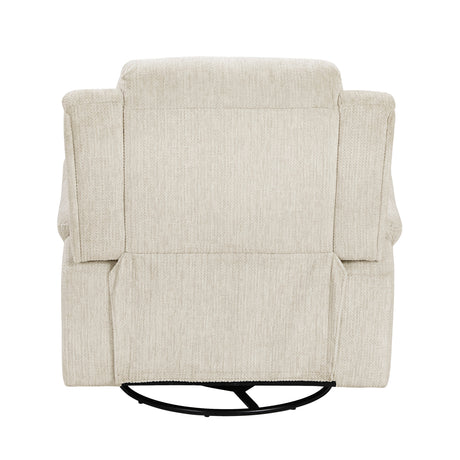 Oxford Beige Swivel Glider Reclining Chair by Homelegance at Eve Furniture