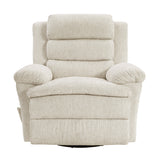 Oxford Beige Swivel Glider Reclining Chair