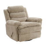 Oxford Brown Swivel Glider Reclining Chair