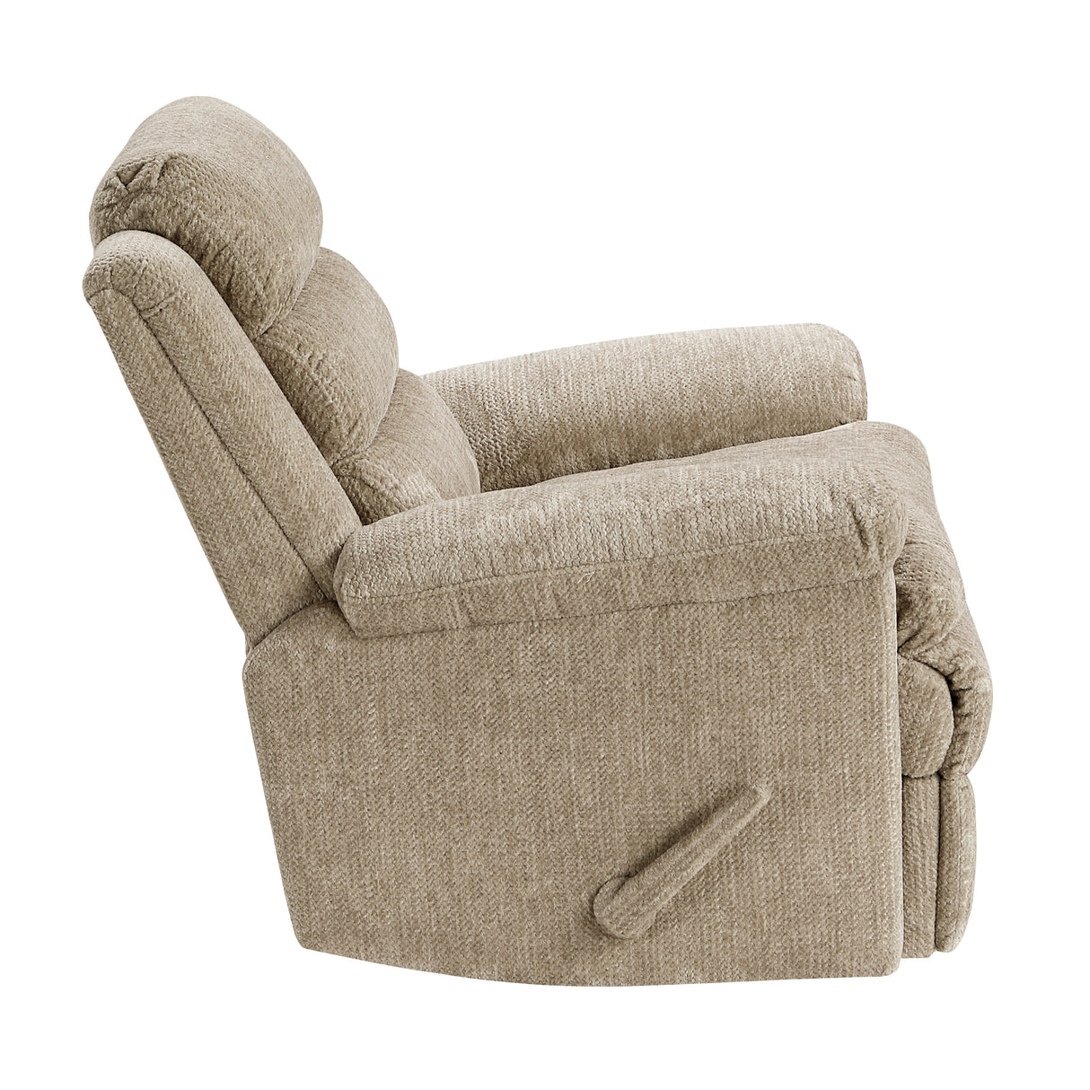 Oxford Brown Swivel Glider Reclining Chair