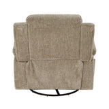 Oxford Brown Swivel Glider Reclining Chair
