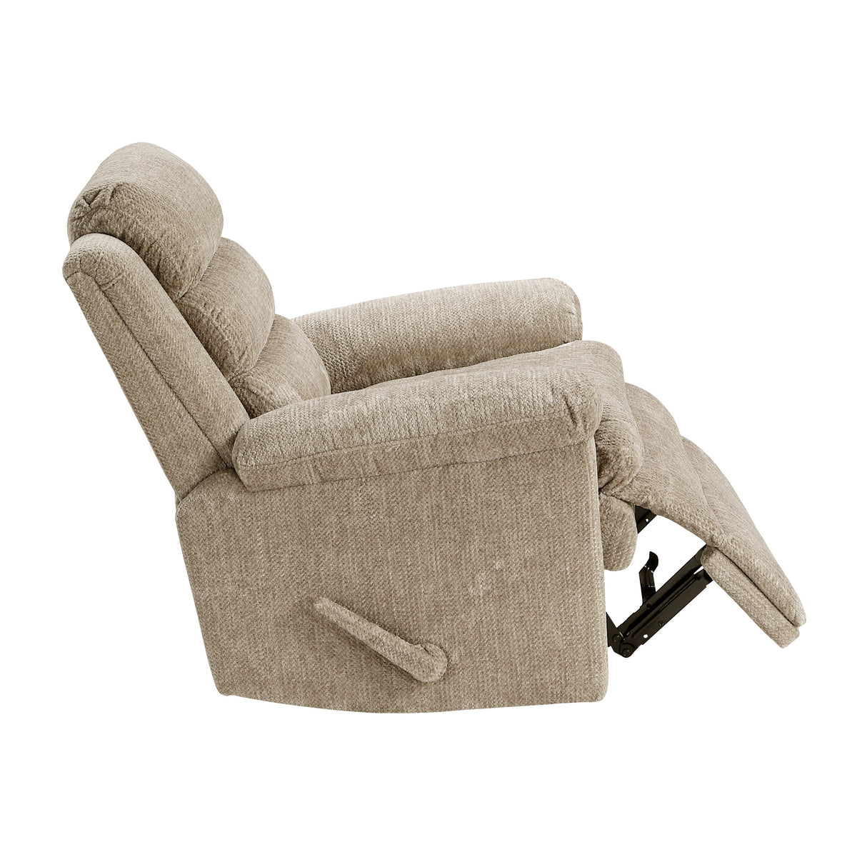 Oxford Brown Swivel Glider Reclining Chair