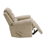 Oxford Brown Swivel Glider Reclining Chair