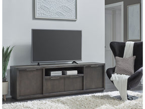 Oxford Entertainment Console 84W in Basalt Grey by Modus Furniture at Eve Furniture