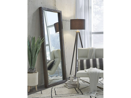 Oxford Floor Low Mirror - Basalt Grey by Modus Furniture at Eve Furniture