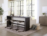 Oxford Gathering Table with USB/Power in Basalt Grey by Modus Furniture at Eve Furniture