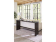 Oxford Gathering Table with USB/Power in Basalt Grey by Modus Furniture at Eve Furniture