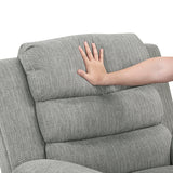 Oxford Gray Swivel Glider Reclining Chair