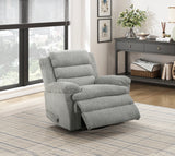 Oxford Gray Swivel Glider Reclining Chair