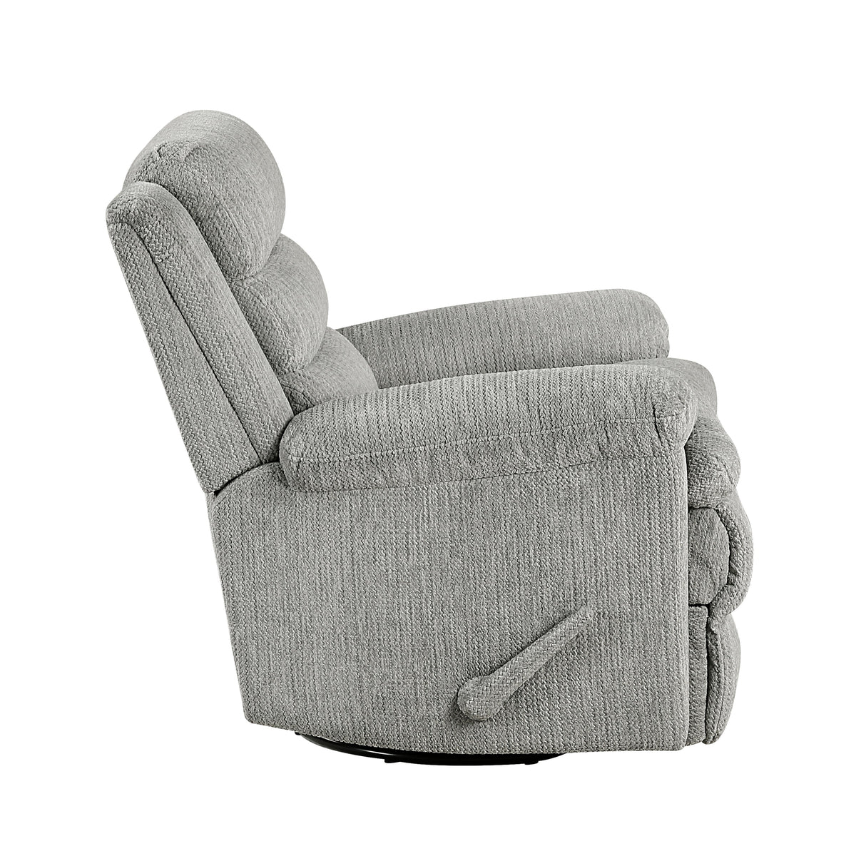 Oxford Gray Swivel Glider Reclining Chair
