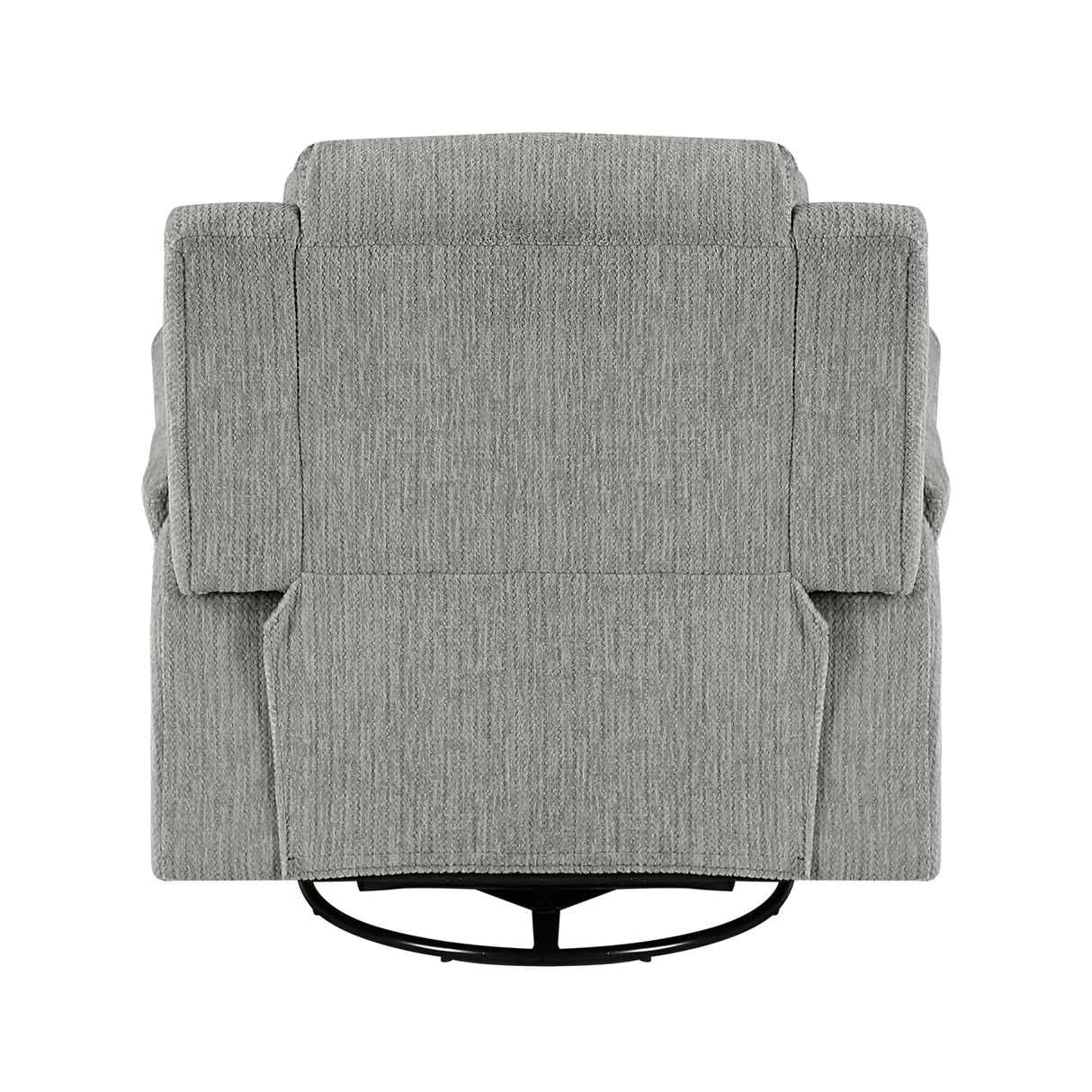 Oxford Gray Swivel Glider Reclining Chair