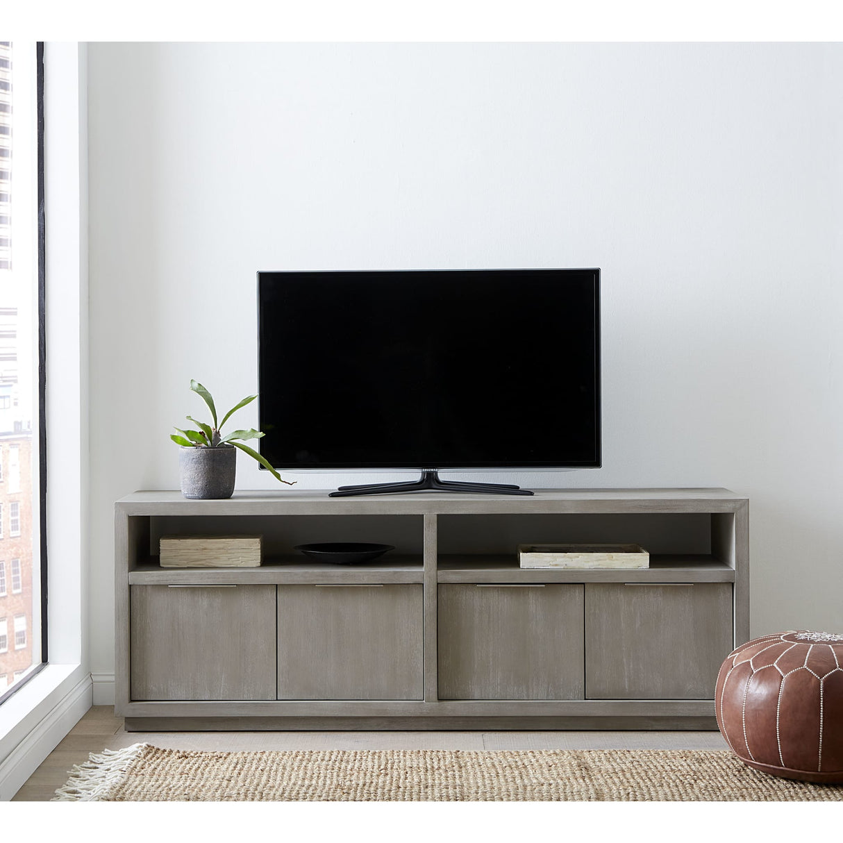 Oxford Media Console 74 inch in Mineral by Modus Furniture at Eve Furniture