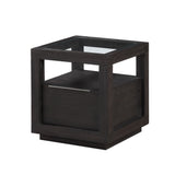 Oxford One Drawer End Table in Basalt Grey by Modus Furniture at Eve Furniture