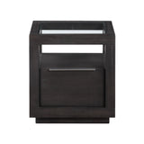 Oxford One Drawer End Table in Basalt Grey by Modus Furniture at Eve Furniture