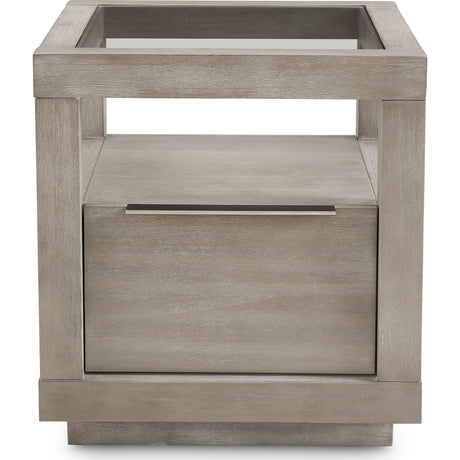 Oxford One-Drawer End Table in Mineral by Modus Furniture at Eve Furniture