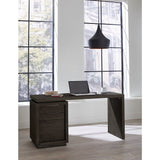 Oxford Single Pedestal Desk in Basalt Grey by Modus Furniture at Eve Furniture