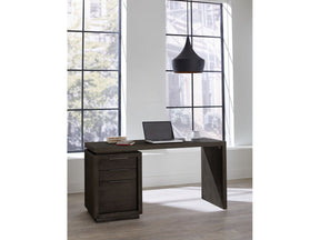 Oxford Single Pedestal Desk in Basalt Grey by Modus Furniture at Eve Furniture