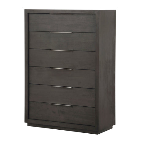 Oxford Six Drawer Chest in Basalt Grey by Modus Furniture at Eve Furniture