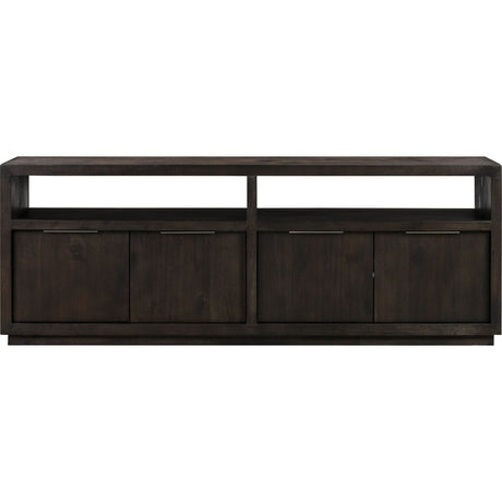 Oxford Solid Wood 74 inch Media Console in Basalt Grey by Modus Furniture at Eve Furniture