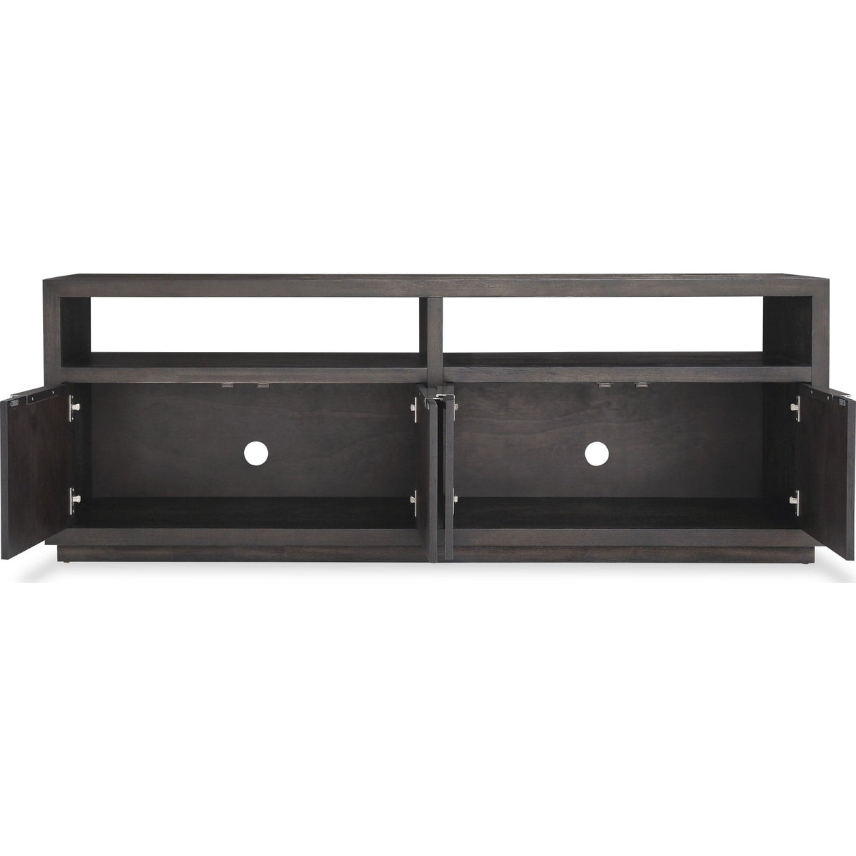 Oxford Solid Wood 74 inch Media Console in Basalt Grey by Modus Furniture at Eve Furniture