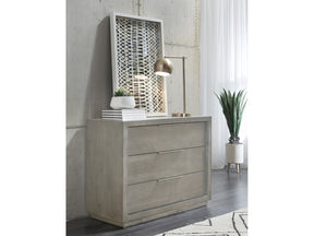 Oxford Three-Drawer Nightstand in Mineral by Modus Furniture at Eve Furniture