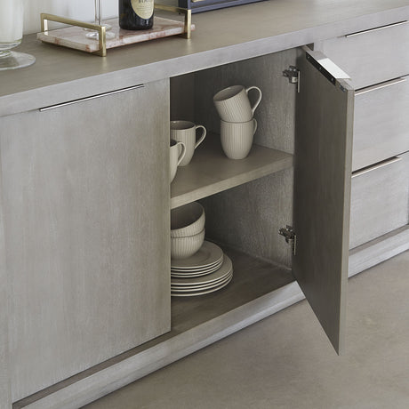 Oxford Three-Drawer Sideboard in Mineral by Modus Furniture at Eve Furniture