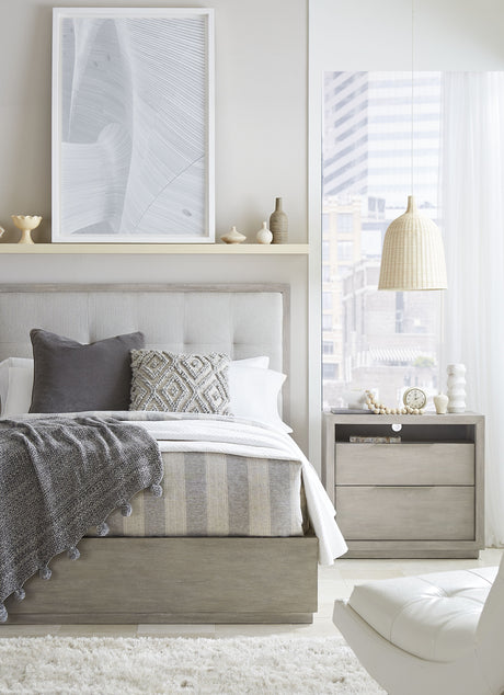 Oxford Two-Drawer Nightstand in Mineral by Modus Furniture at Eve Furniture