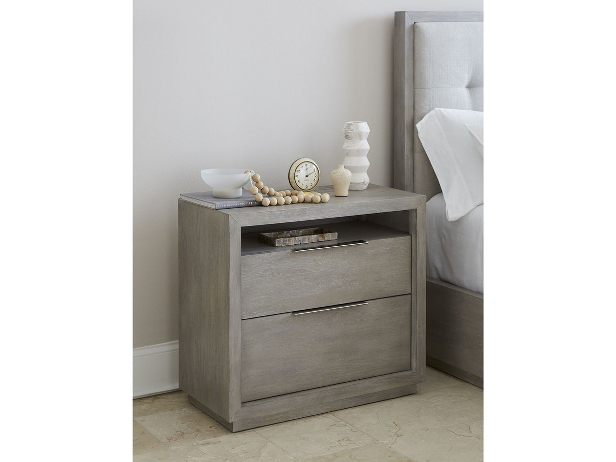 Oxford Two-Drawer Nightstand in Mineral by Modus Furniture at Eve Furniture