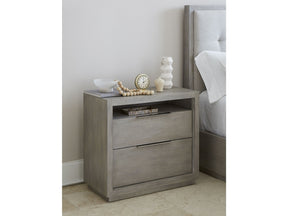 Oxford Two-Drawer Nightstand in Mineral by Modus Furniture at Eve Furniture