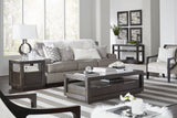 Oxford Two Drawer Rectangular Coffee Table in Basalt Grey by Modus Furniture at Eve Furniture