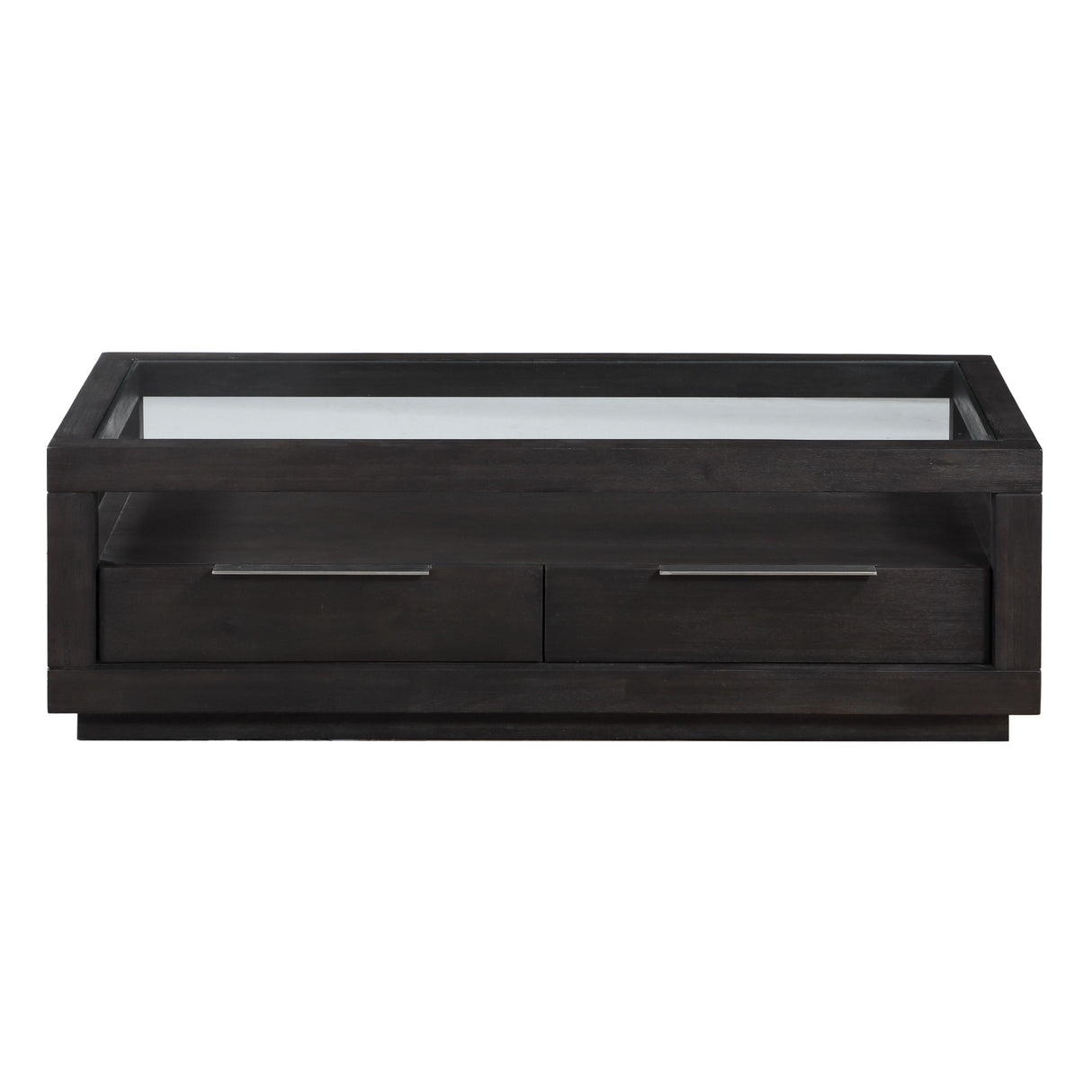 Oxford Two Drawer Rectangular Coffee Table in Basalt Grey by Modus Furniture at Eve Furniture
