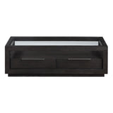 Oxford Two Drawer Rectangular Coffee Table in Basalt Grey by Modus Furniture at Eve Furniture
