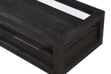Oxford Two Drawer Rectangular Coffee Table in Basalt Grey by Modus Furniture at Eve Furniture