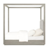 Oxford Upholstered Eastern King Canopy Bed in Mineral by Modus Furniture at Eve Furniture