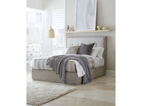 Oxford Upholstered Eastern King Platform Bed in Mineral by Modus Furniture at Eve Furniture