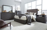 Oxford Upholstered Footboard Eastern King Storage Bed in Dolphin by Modus Furniture at Eve Furniture