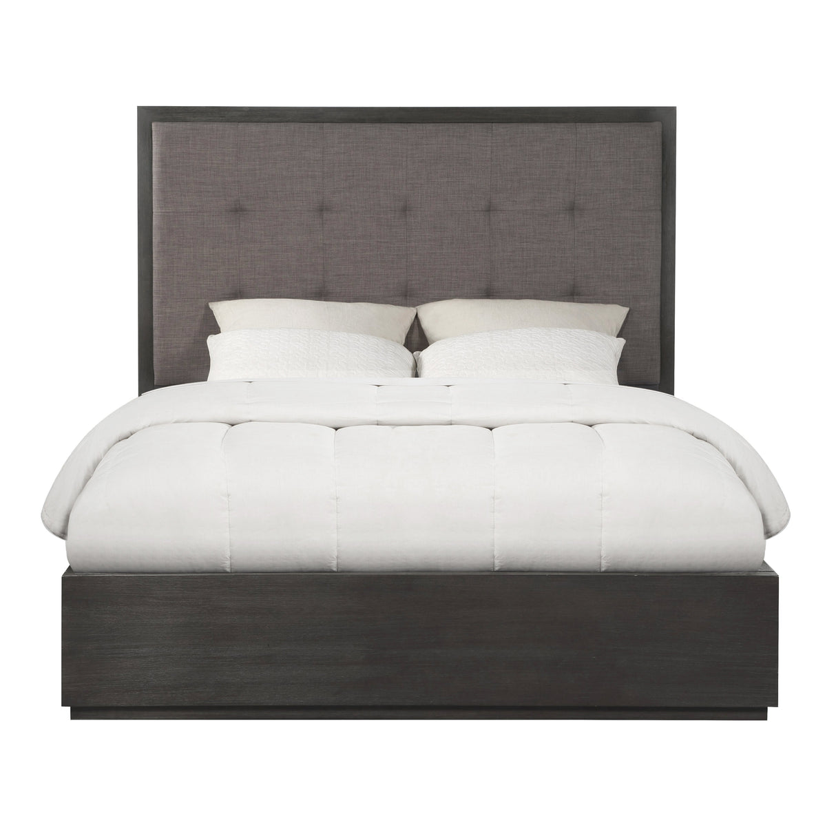 Oxford Upholstered Footboard Eastern King Storage Bed in Dolphin by Modus Furniture at Eve Furniture