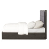 Oxford Upholstered Footboard Eastern King Storage Bed in Dolphin by Modus Furniture at Eve Furniture