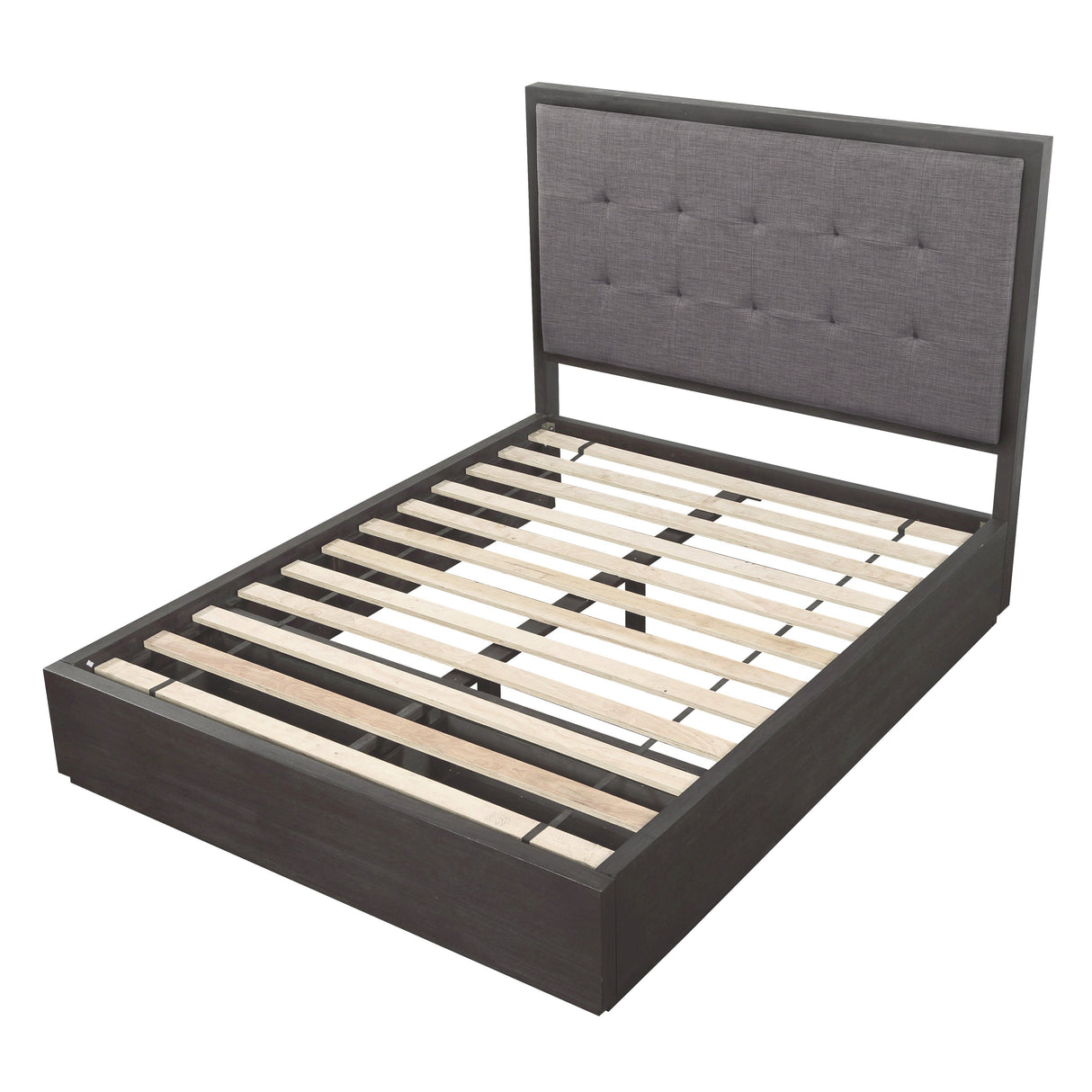 Oxford Upholstered Footboard Eastern King Storage Bed in Dolphin by Modus Furniture at Eve Furniture