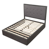 Oxford Upholstered Footboard Eastern King Storage Bed in Dolphin by Modus Furniture at Eve Furniture