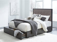 Oxford Upholstered Footboard Eastern King Storage Bed in Dolphin by Modus Furniture at Eve Furniture